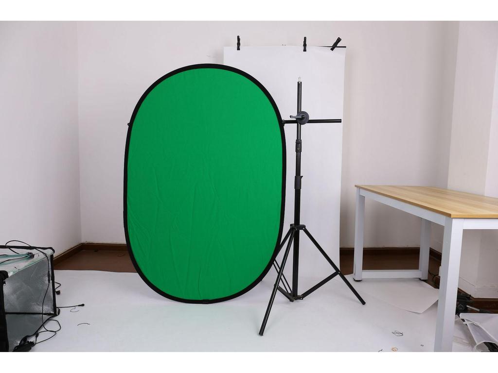 100x150см Сине-зеленый Хромакей Хлопковый Фотофон - Светоотражающий Фон для Съемки