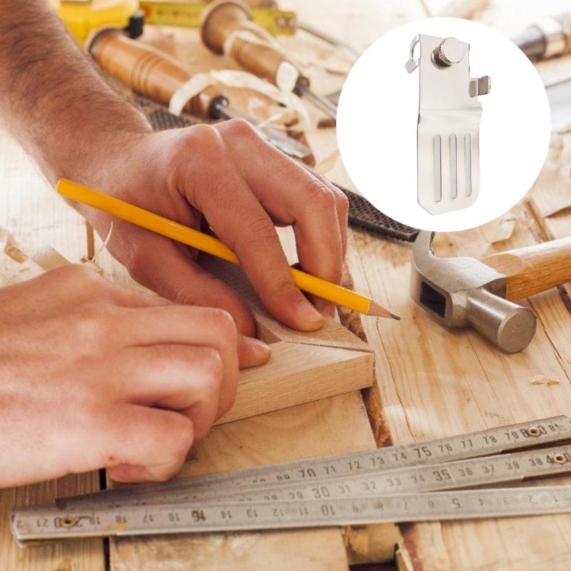 4 шт. Измерительный разметочный инструмент Держатель рулетки Инструмент-маркер Локатор Зажим для фиксации рулетки Зажим для измерительной ленты Линейка