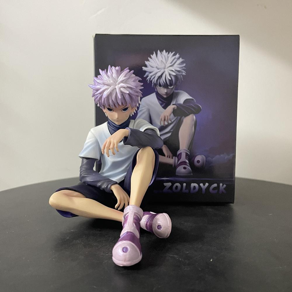 11см HUNTER×HUNTER Киллуа Золдик ГОН ФРИСС ПВХ Фигурка Аниме Фигурка Модель Игрушки Коллекция Кукла Подарок на День Рождения