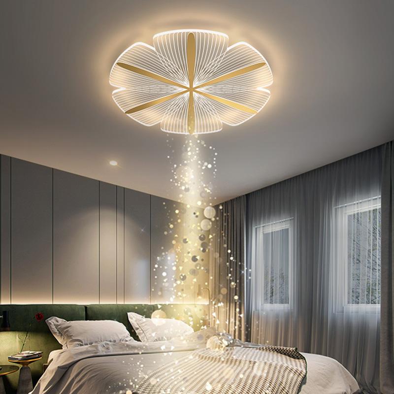 Acrylic Petal Lamp LED Modern Simple Ceiling Lamp Personality Creative Bedroom Lamp Children's Princess Room Light