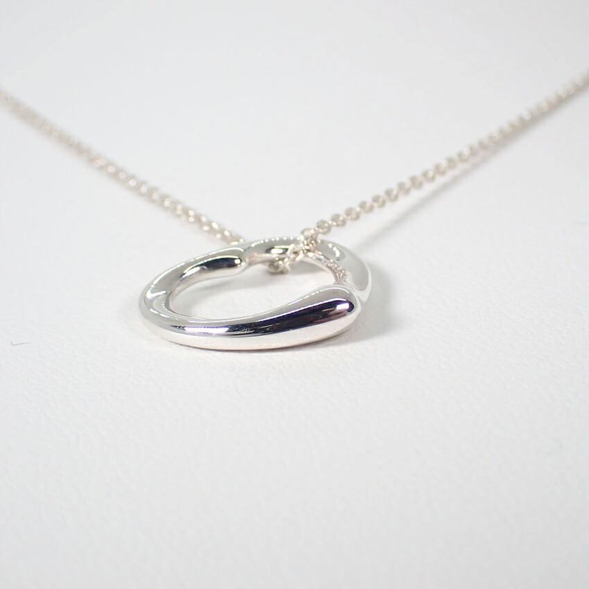 [Б/у] TIFFANY 925 Подвеска/Ожерелье Открытое Сердце/j14-10