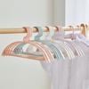 Hanger Household Wardrobe Non-Slip Drying Rack Plastic Adult Women'S Clothing Hanger Semi-Round Hanger Non-Marking Clothes Support Clothes Hanging