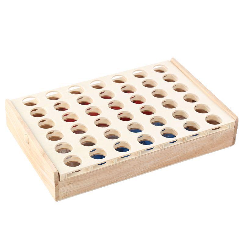 Three-dimensional Four-game Four-game Children's Educational Early Education Multiplayer Toy Wooden Box