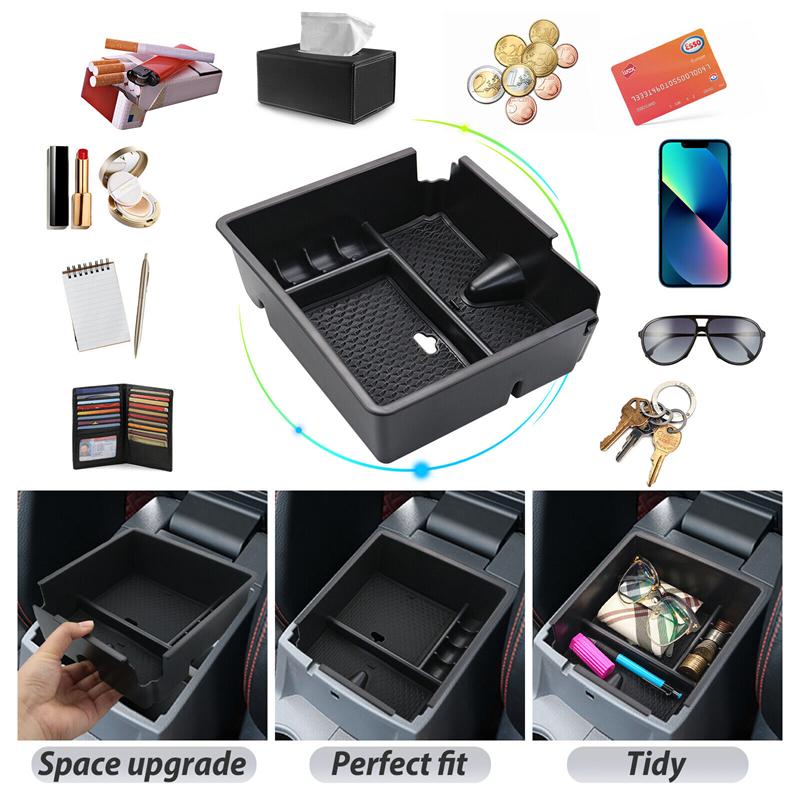 Центральный подлокотник автомобиля, ящик для хранения, дополнительный контейнер для монет и телефона для Ford Ranger 2019-2024
