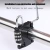 Waterproof Password Helmet Lock 3 Digit Anti Theft Padlock Durable Helmet Combination Lock  Bicycle