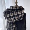 Scarf For Women, Autumn And Winter, High-End Feeling, Imitation Cashmere Plaid Tassel Shawl, Student Thick And Warm Scarf