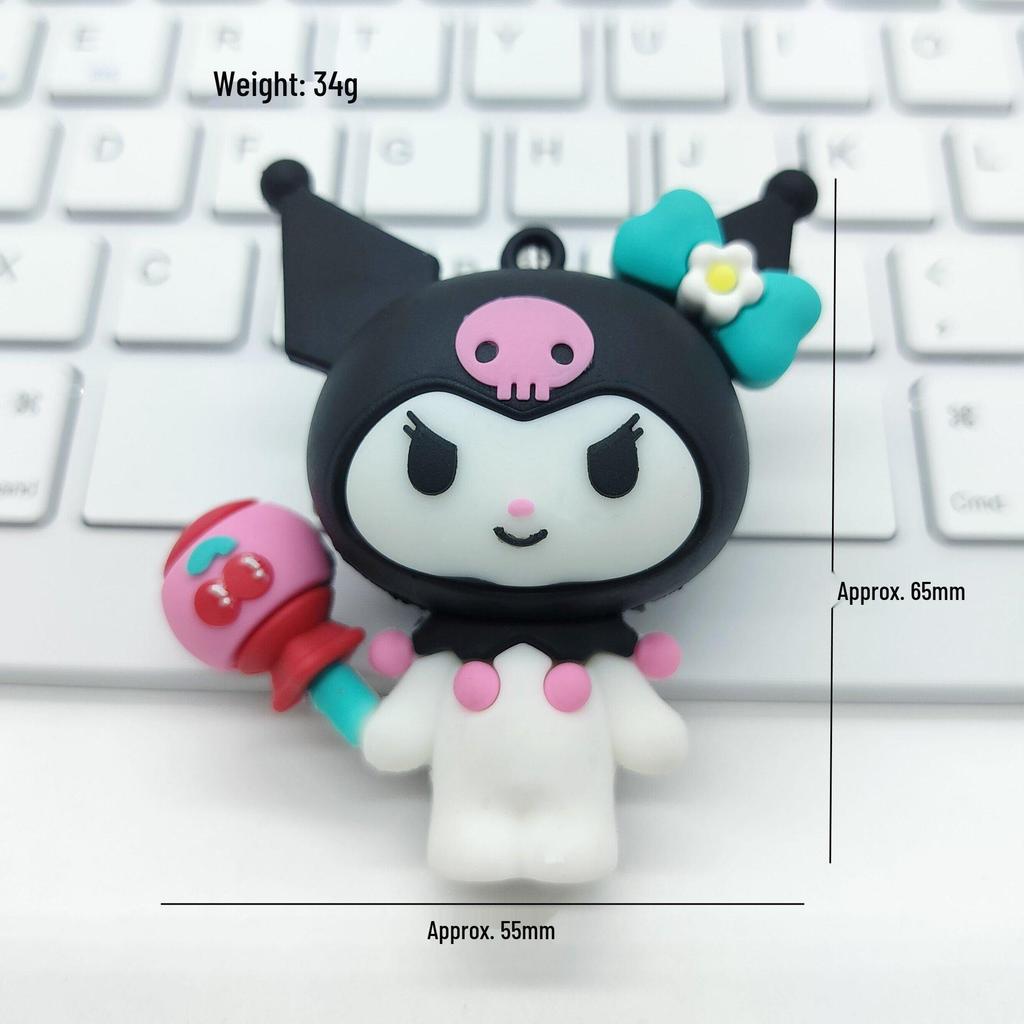 Мультяшный брелок КТ Кэт: Мягкий ПВХ Резиновый Подвеска-брелок Sanrio Аксессуар для DIY
