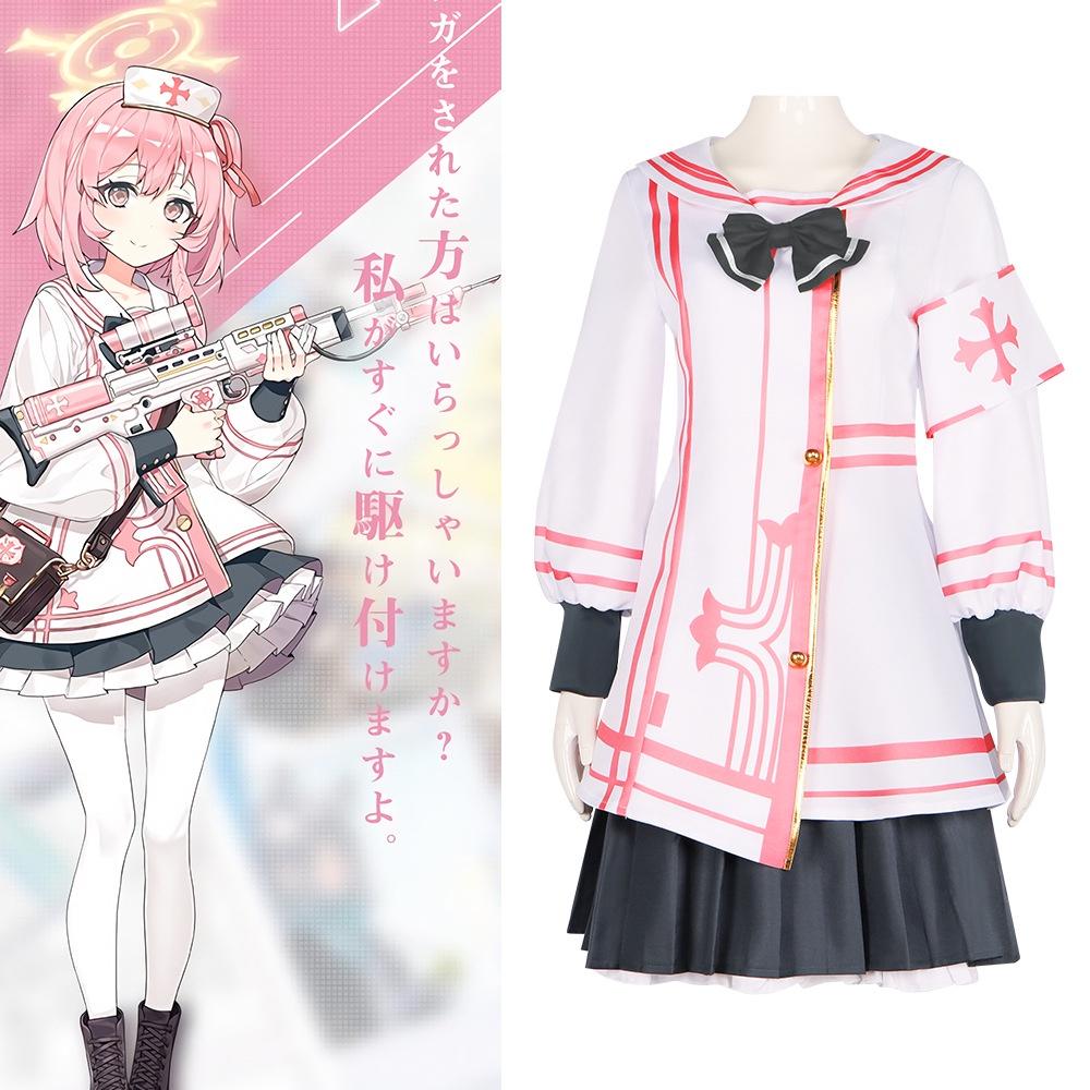 Потрясающий костюм медсестры для косплея по Blue Archives для ролевых игр