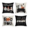 Nordic Halloween Day of The Dead Ghost Trick or Treat Cushion Cover Single Sided Modern Print Cushion Cover