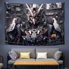 Тканевое панно Аниме Mobile Suit Gundam Ткань для фона в общежитии Декор для арендной комнаты Настенное искусство Для спальни Гостиной Тканевое панно