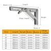 2шт стальной складной кронштейн 6/8 дюйма регулируемый настенный треугольный складной угол полки стола фурнитура