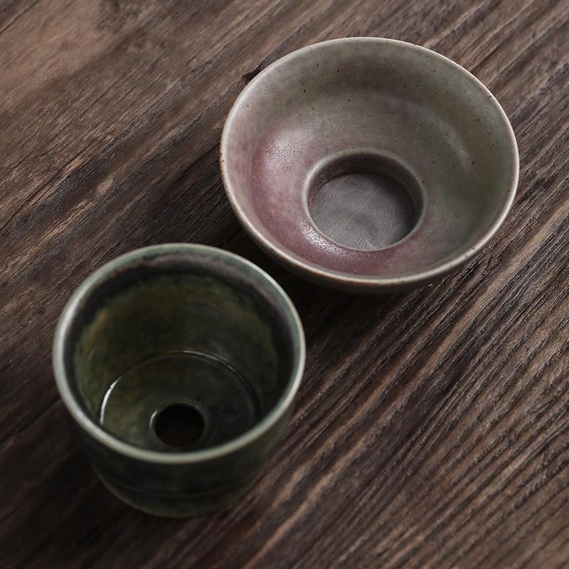 Сияющий Журавль Сет для Кунг-фу чая Аксессуары Сетка-фильтр для чайного листа Керамическое ситечко для чая