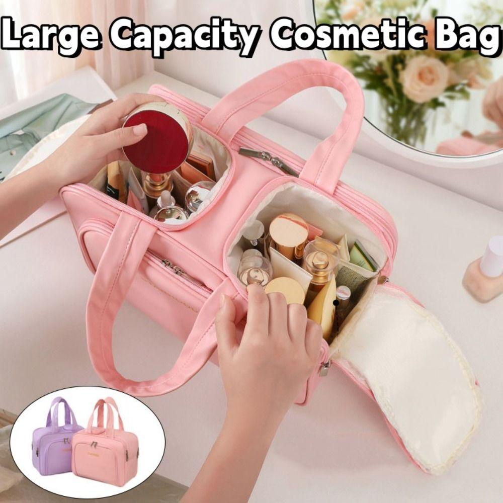 Lightweight Travel Toiletry Bag Large Capacity Cosmetic Container Travel Storage Case Cosmetic