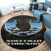 Круглый ковер Sheffield Wednesday Football Club, Ковер для гостиной, спальни, дивана, игровой комнаты, Нескользящий коврик для пола