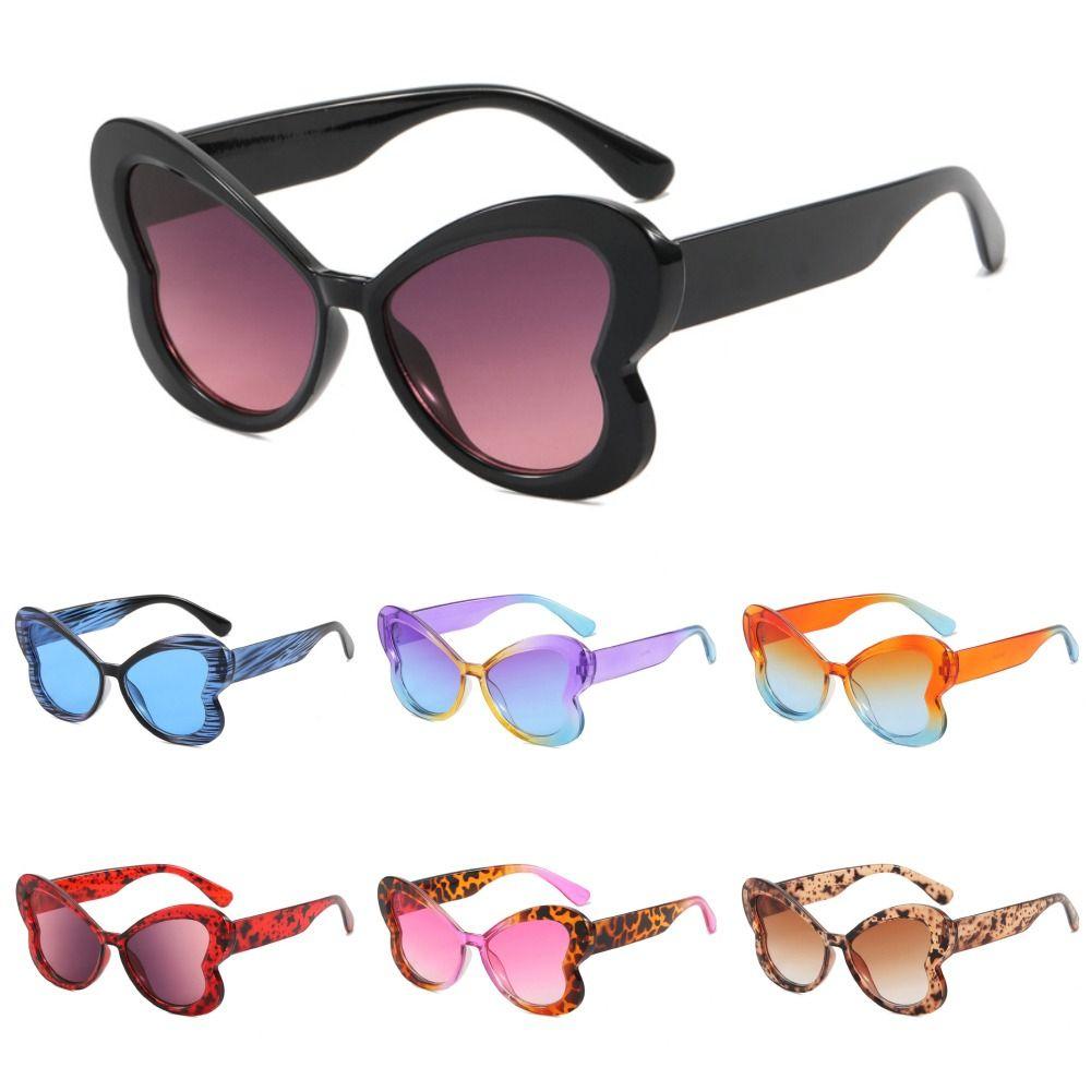 Trendy Candy Color Butterfly Sunglasses Colorful Uv400 Women'S Cat Eye Sun Glasses Gradient Shades