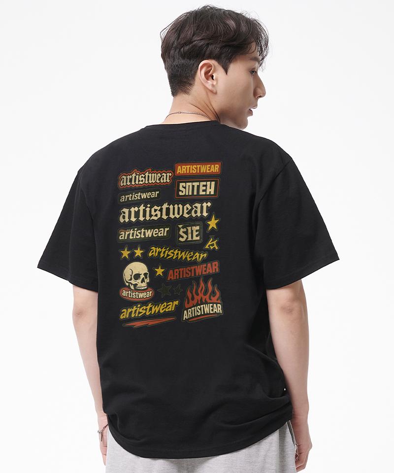 ARTISTWEAR [Atw] Sticker Bomb Short Sleeve T-Shirt