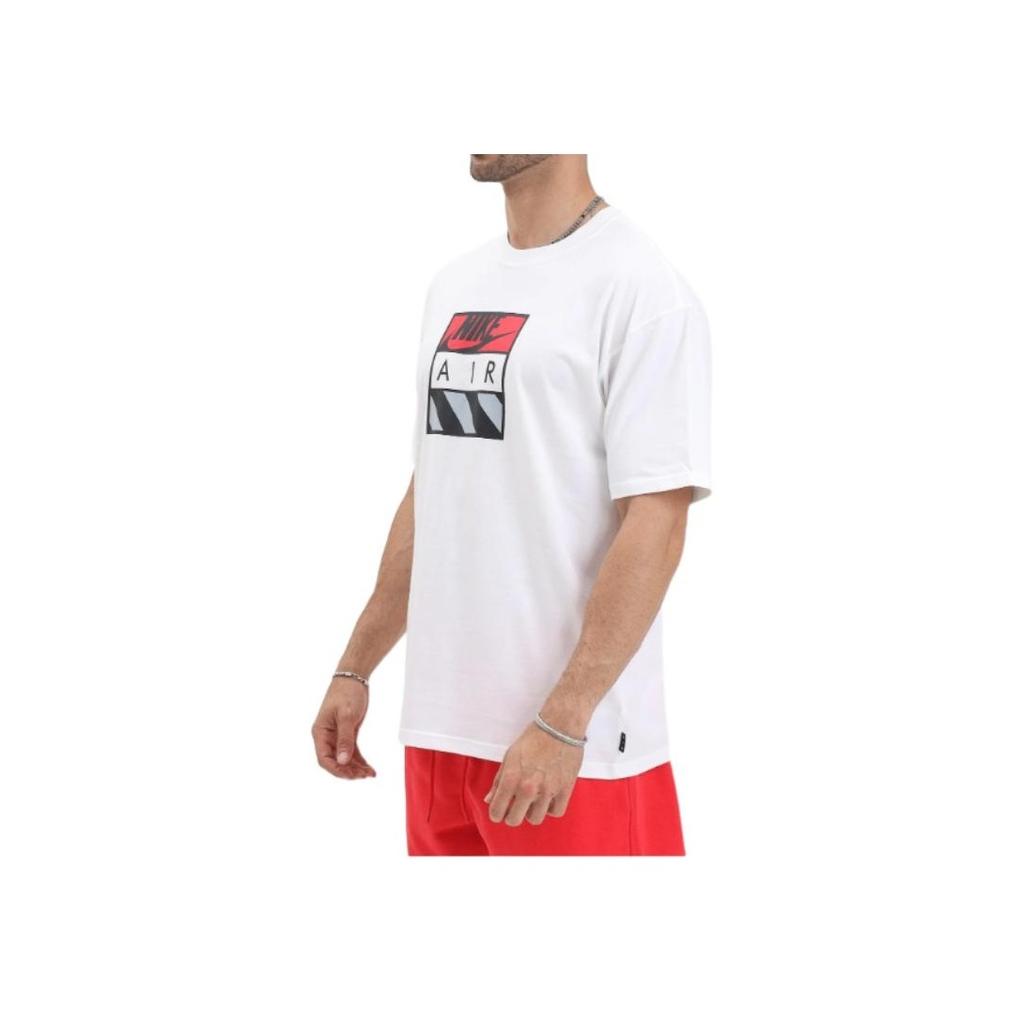 Nike Футболка с логотипом бренда и круглым вырезом, свободная, с коротким рукавом, белая, с принтом HJ0578-100