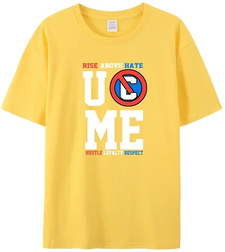 Wrestling T-Shirt John Cena Casual Men's Women's High Quality T-shirt RISE ABOVE HATE UC ME HUSTLE LOYALTY RESPECT Printed Tee