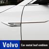 Volvo Металлические наклейки 2 шт. Декоративные наклейки на кузов и крыло для Volvo Xc60 Xc90 V40 V60 S60 V50 V90 S80 C40 XC40 V70 XC70 C30 Rdes