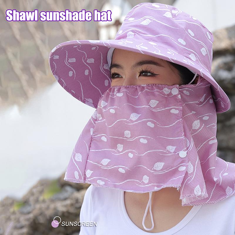 Женская шляпа от солнца, защита от ультрафиолета, шляпы для рыбалки, охоты, походов, широкополая панама, летняя маска, защитный чехол, кепки с козырьком для улицы