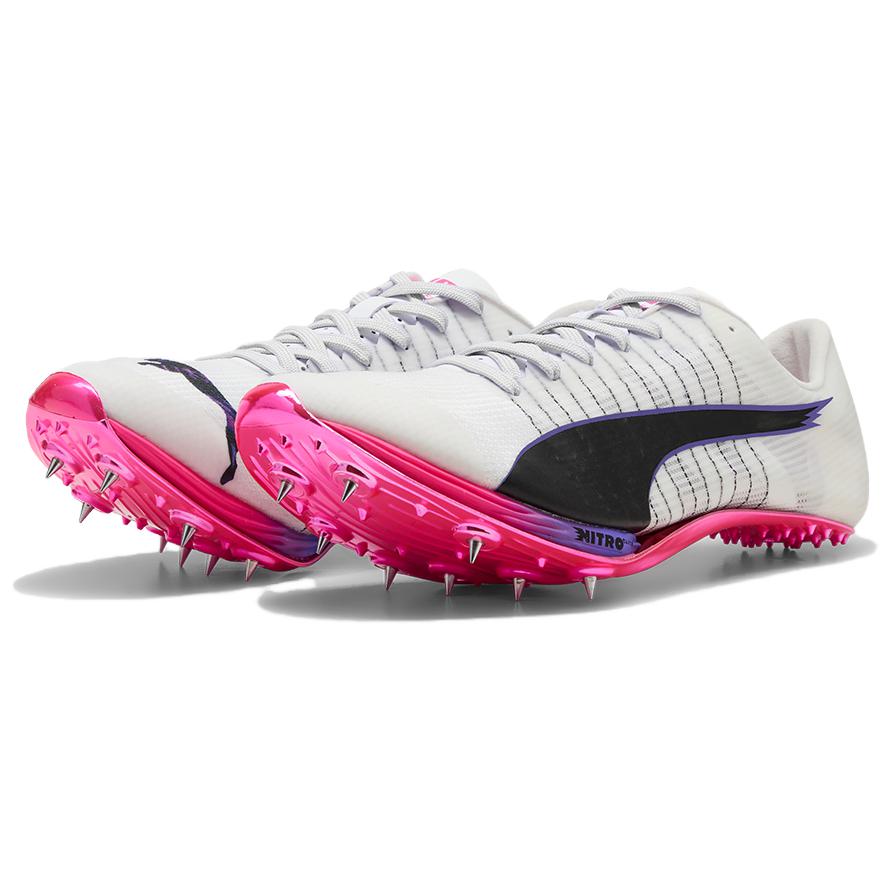 Puma Nitro 400 2 Удобные Универсальные Прочные Кроссовки с низким верхом Унисекс Белые 312639-01