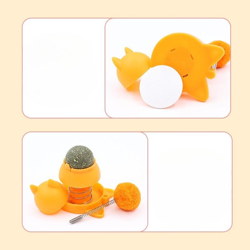New Cat Toys: Spring Licking Balls, Mint Balls, Self-entertaining and Boring Gadgets. Cat Toys, Multi-functional Pet Toys