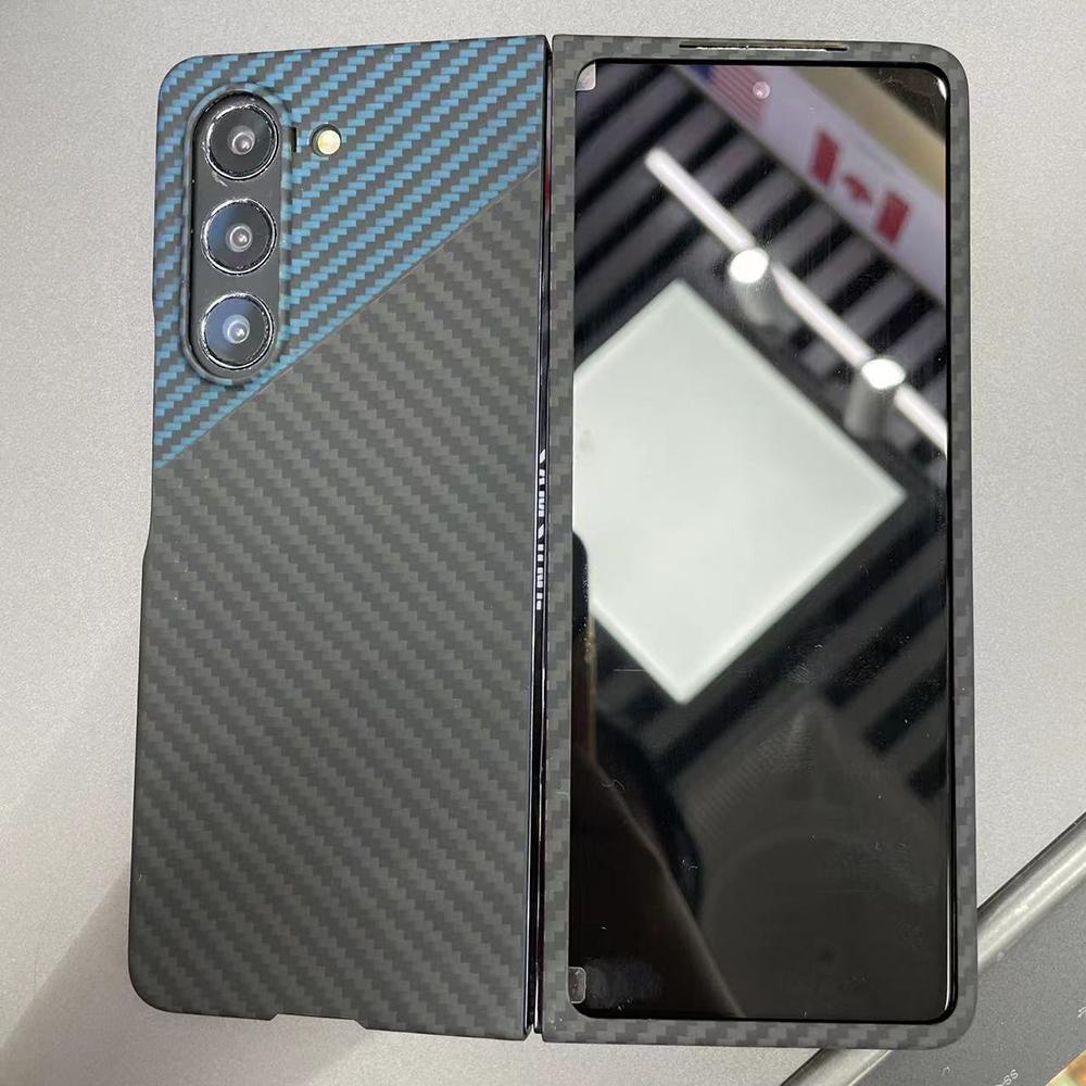 YTF-carbon настоящий чехол из углеродного волокна Для Samsung Galaxy Z Fold 6 чехол Арамидное волокно Ультратонкий противоударный чехол для телефона Z Fold 5