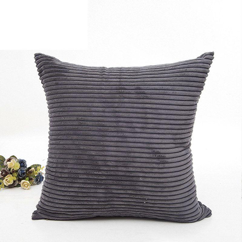 Cozy Supersoft Striped Corduroy Cushion Cover For Your Stylish Sofa