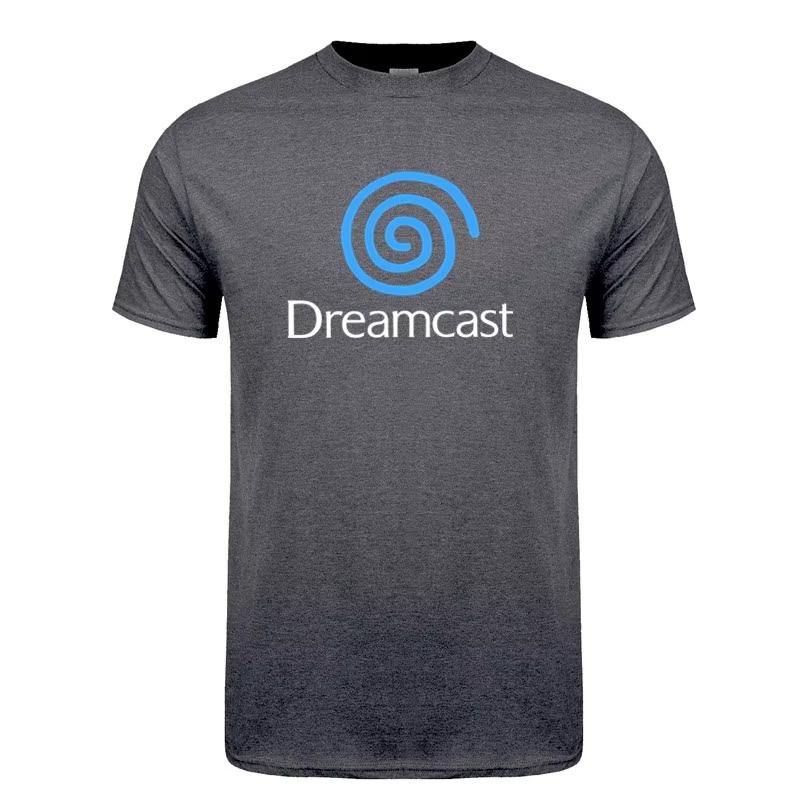 Футболка Dreamcast Tribute с синим вихрем Летняя Хлопковая с коротким рукавом Футболки Dreamcast Подарок Женские Топы Футболка