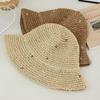 Соломенная шляпа рыбака с волнистым краем и большим карнизом в стиле Insta, женская летняя плетеная шляпа из соломы Love, праздничный пляжный дышащий солнцезащитный козырек