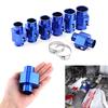 Metal Car Water Temp Joint Pipe Hose Temperature Sensor Adapter Blue