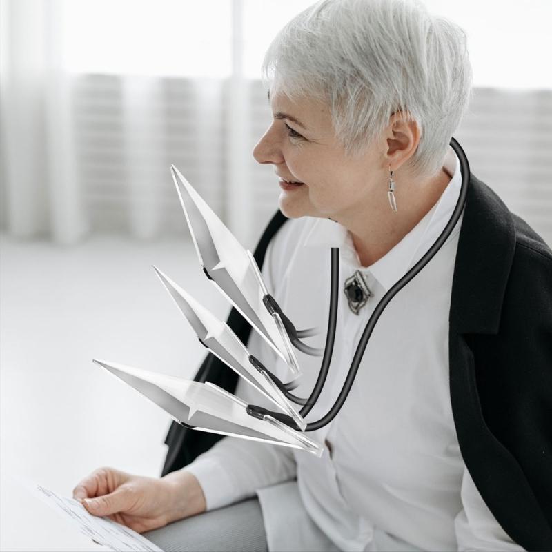 1,8-кратная увеличительная линза, увеличительное стекло для чтения для пожилых людей, гибкие лупы для чтения на гусиной шее и шее, лупы для страниц