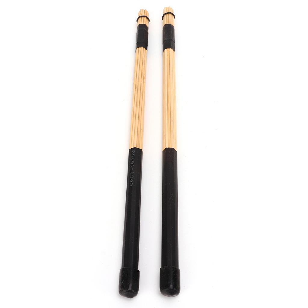 1 Pair of Bamboo Drumsticks Jazz Drum Stick Rods Percussion Instrument Accessories Black