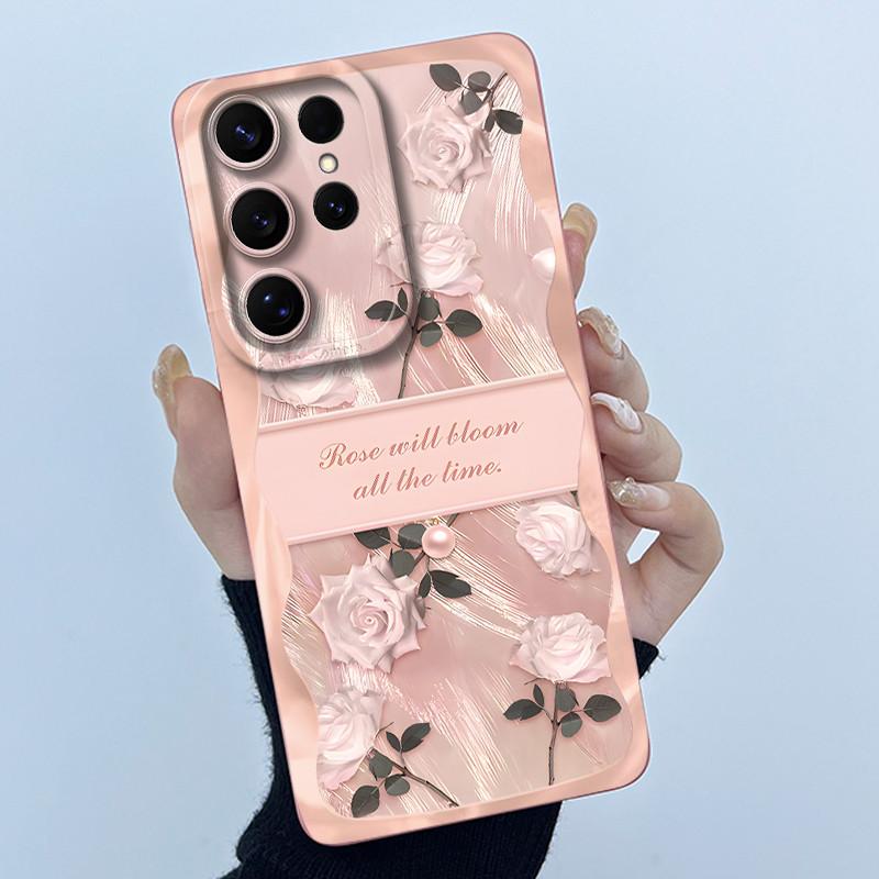 For Samsung Galaxy S26 Ultra Case Samsung Galaxy S26 Plus S26 Ultra Cover Bumper Oil Painting Flower Shockproof Silicone Cases