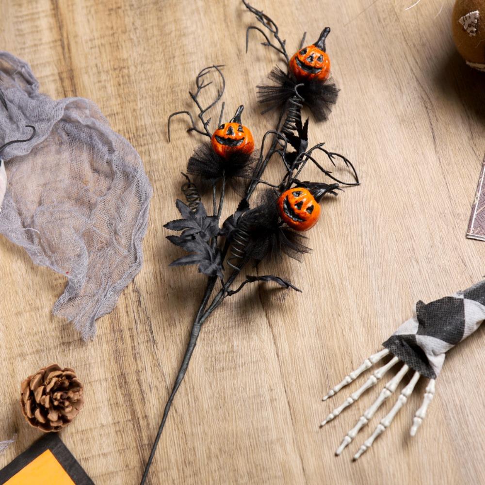 New Scary Maple Pumpkin Branches Halloween Creative Halloween Decor Funny Home Room Decor Fake Plants