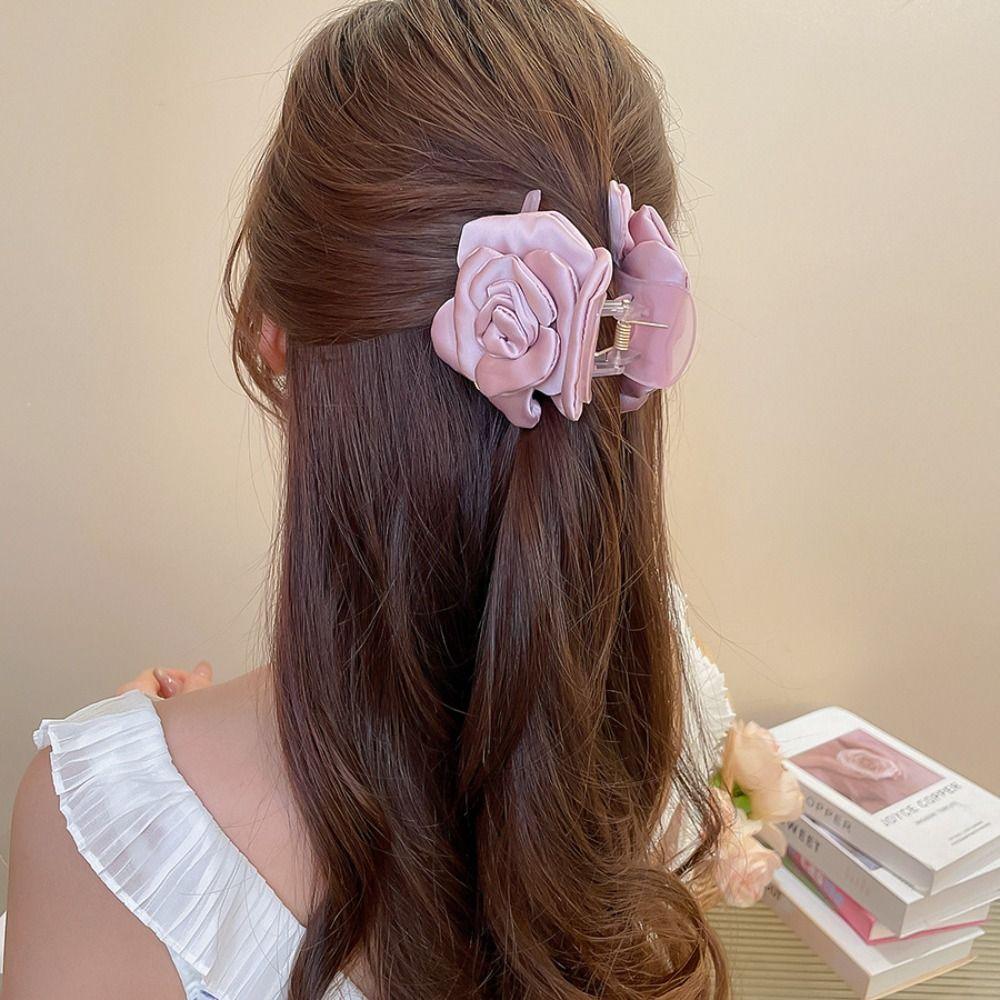 Bohemian Artificial Flower Clips Back of the head hair clip Headdress Styling Tool