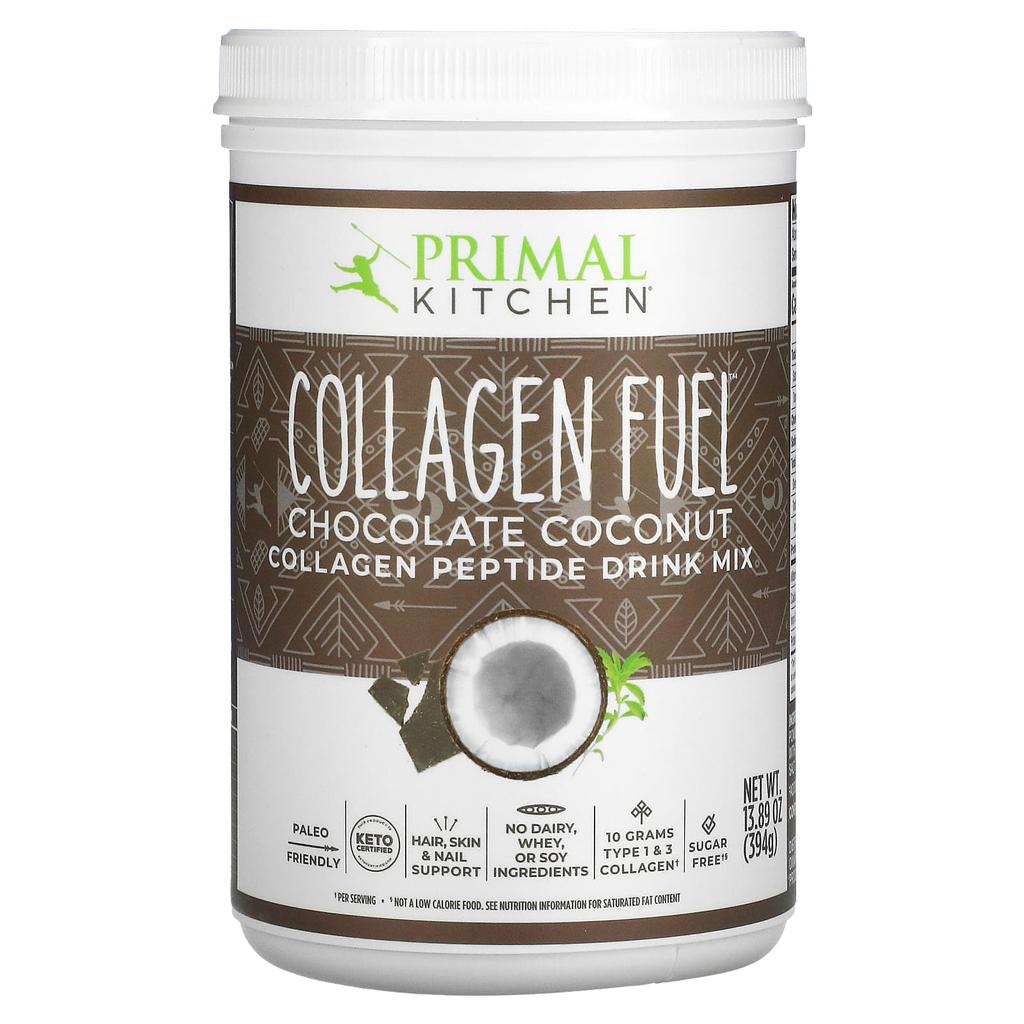 Primal Kitchen Collagen Fuel, Chocolate Coconut, 13.89 Oz (394 G)