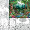 1 шт. Художественная раскраска, оригинальная улучшенная бумага, 70 г/кв. м, 22 шт., отдельные страницы, раскраски, подарок, на праздничный день рождения