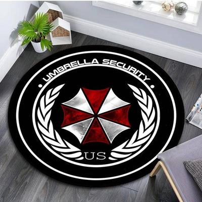 Мультфильм игра Umbrella Corporation Art Series Гостиная Круглый ковер Resident Evil Компьютерный стул Коврик
