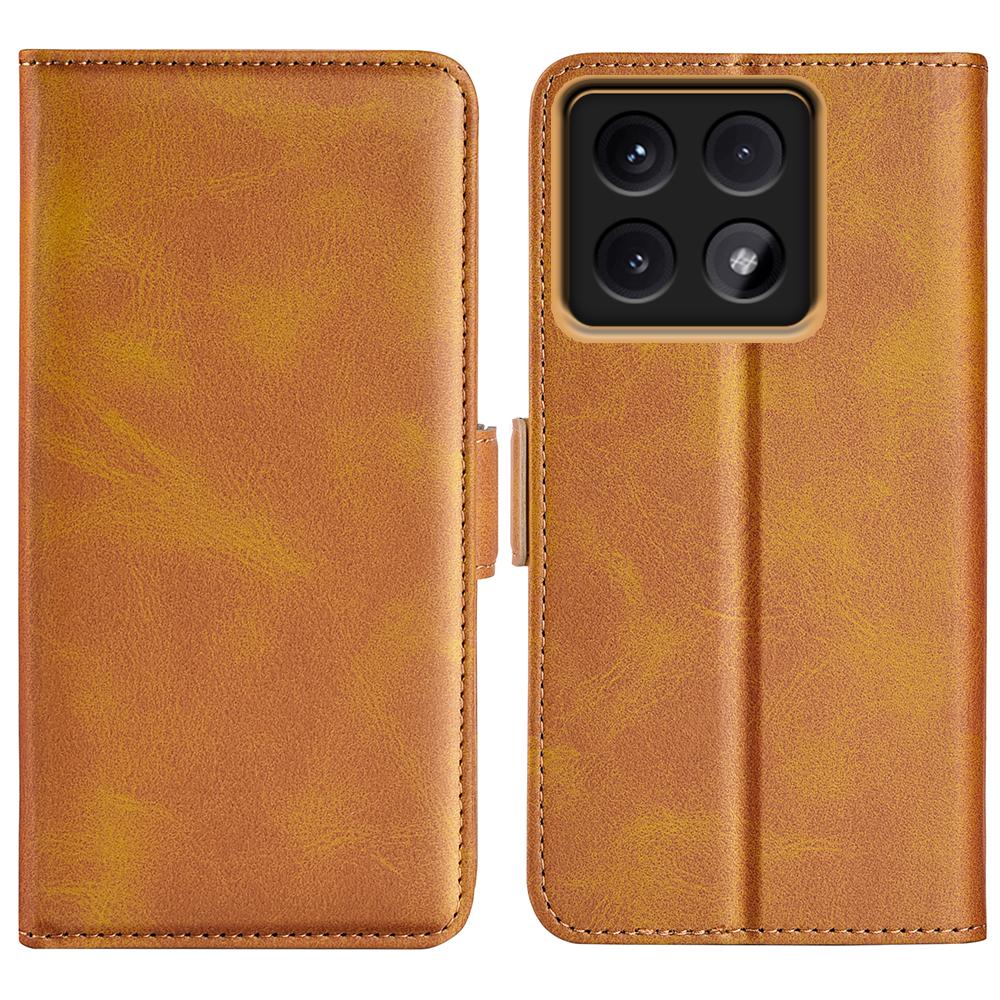 Чехол-подставка для Xiaomi 14T Pro Кошелек из кожи с текстурой теленка Чехол для телефона