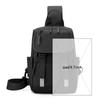 Нагрудная сумка мужская большая вместительная сумка через плечо для поездок на работу