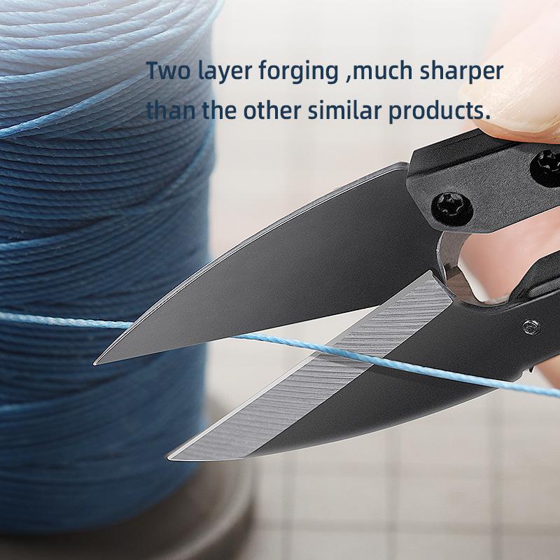 WUTA Anti-Russive Thread Scissors Cutter Швейные ножницы Профессиональные портновские металлические лезвия Кусачки U-образной формы Рукоделие своими руками