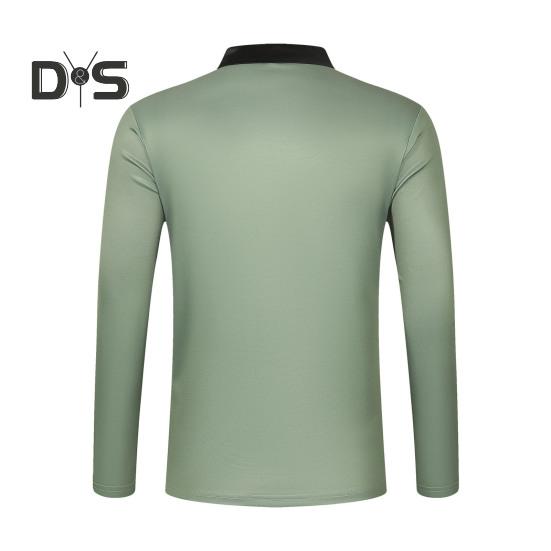 Мужская рубашка весна-осень с отложным воротником на пуговицах, контрастный полосатый принт, длинные рукава, свитер средней длины, повседневный деловой топ