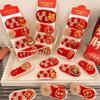 Plush Character Fortune Hairpin Lucky Chinese New Year Barrettes Fashion Red Hair Clips  Gift
