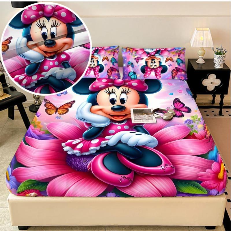 Mickey Mouse stretch bed sheets, double bed sheets, soft and warm velvet bedspreads, mattress covers, sheet protection co