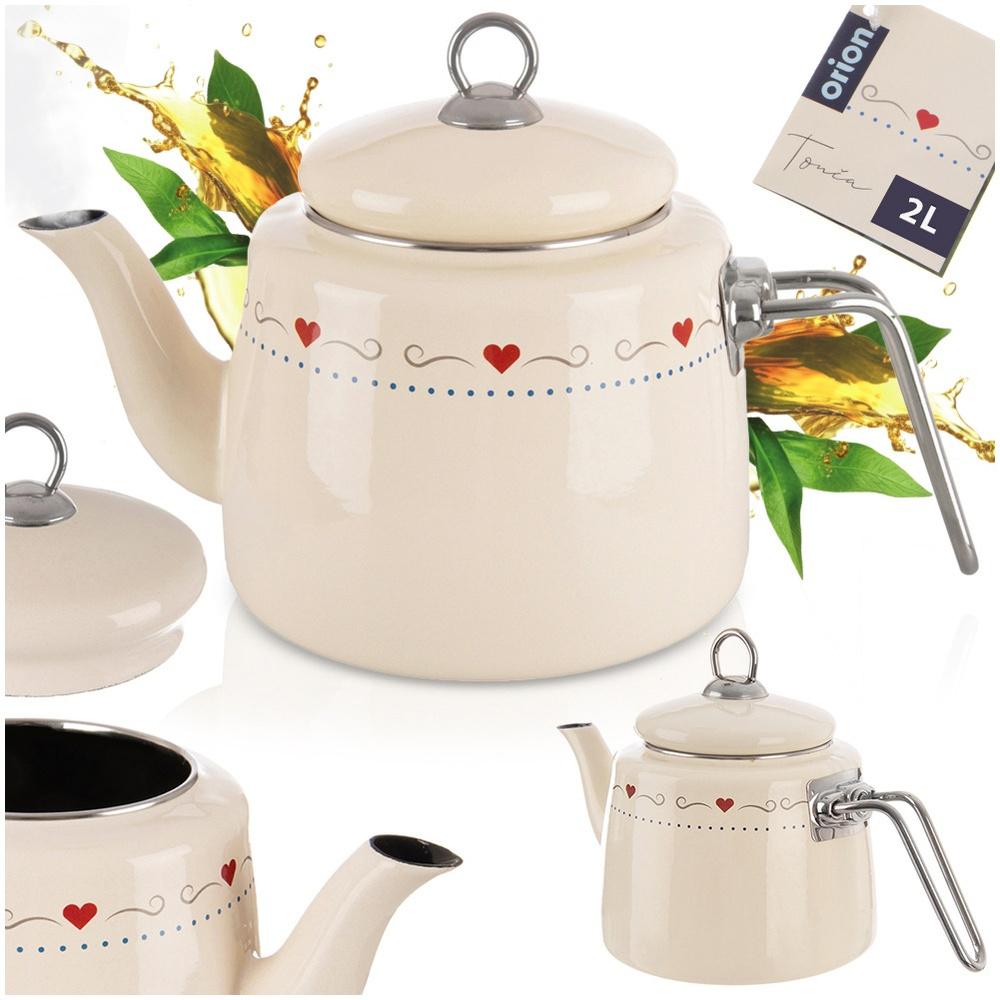 TONCA 1.6 l cream enameled kettle