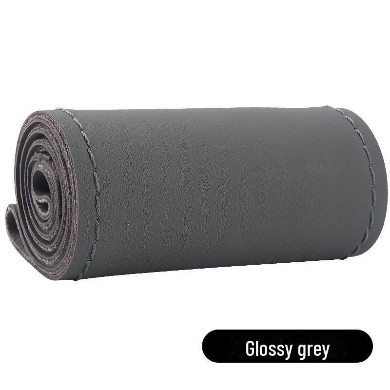 Высокоэластичный кожаный чехол на руль, сшитый вручную, универсальный, на все сезоны