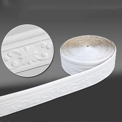 Самоклеящиеся 3D Трехмерные потолочные декоративные полосы для талии Наклейки на стены Наклейки Бордюр Водонепроницаемый плинтус Фон для телевизора Бордюр