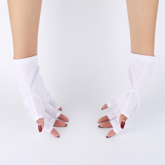 1/2 пары хлопковых увлажняющих перчаток для сухих рук, успокаивающие увлажняющие перчатки без пальцев для сенсорных экранов для спа-салонов для мужчин и женщин