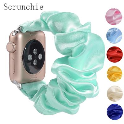 Классический эластичный ремешок Scrunchie для apple watch 5 band 44 мм 40 мм женский ремешок для часов браслет для серии 5 4 3 для iwatch band 38 мм 42 мм 38